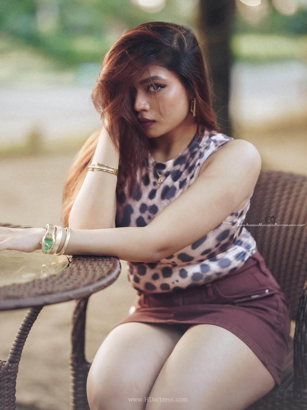 Isha Gupta in leopard-print top and cargo pants Isha Gupta in leopard-print top and cargo pants