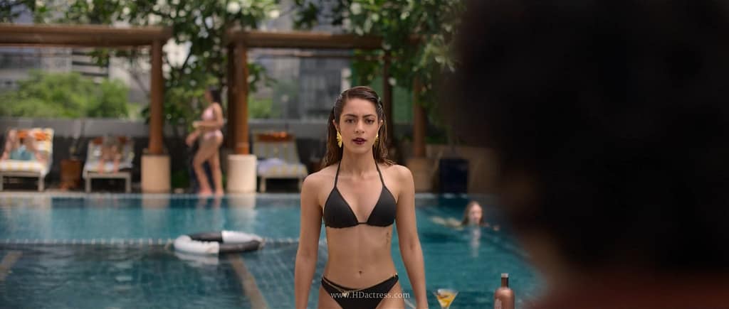 Actress Anya Singh flaunting her toned beach body look from Kho Gaye Hum Kahan movie stills.