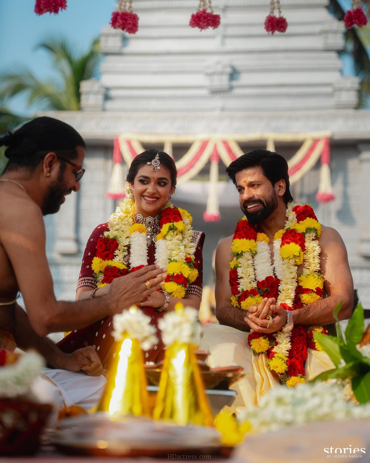 Actress Keerthy Suresh Real Life Wedding With Antony Thattil UHD Image Gallery - Image 1