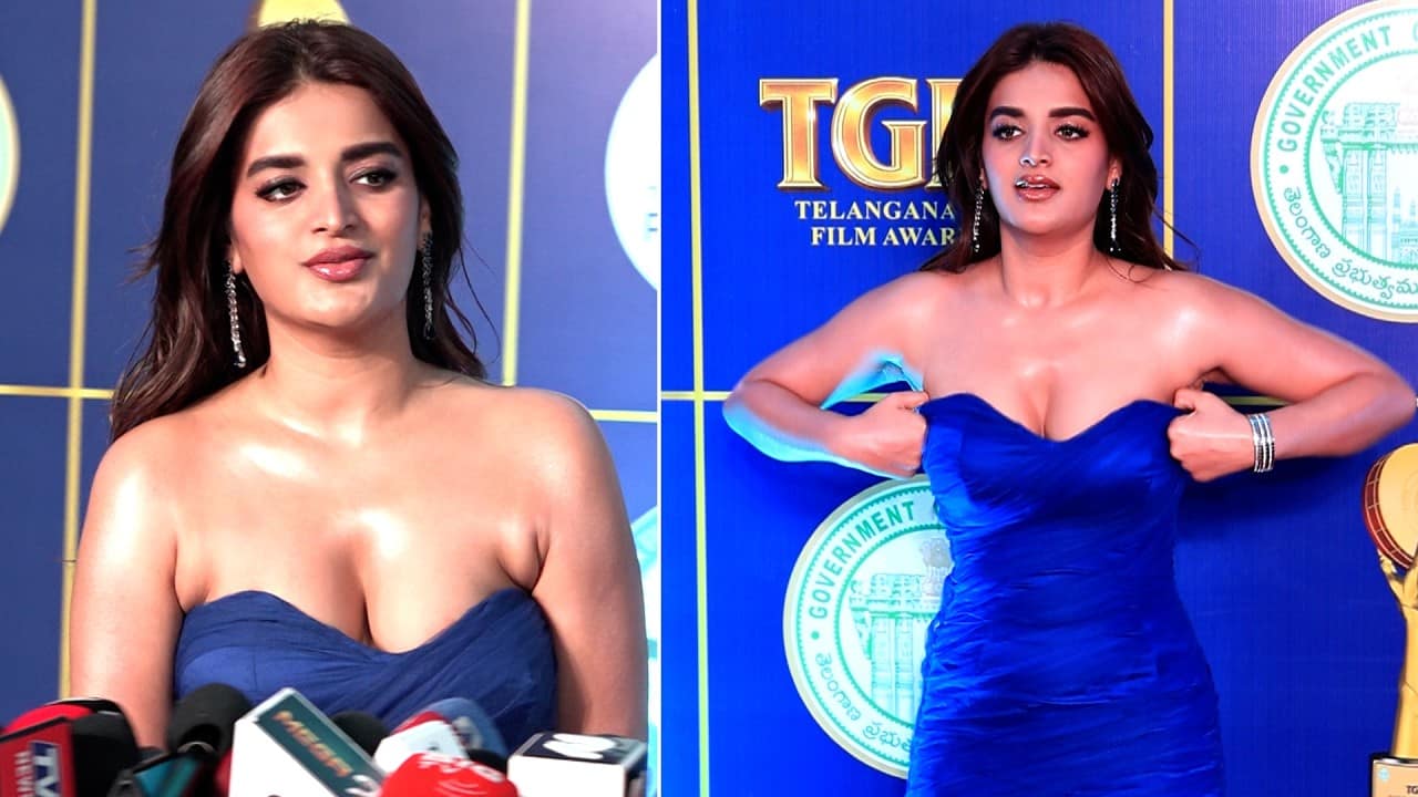 Nidhhi Agerwal’ Strapless V-Neck Corseted Back Photos Go Viral Instantly