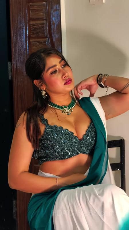 Sofia Ansari Stuns in Bold Saree Look