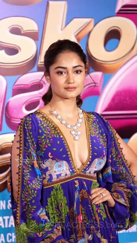 Tridha Choudhury Turns Heads in  Classy Deep-Chest Outfit
