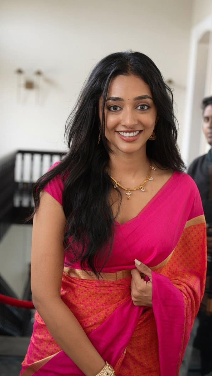 Everyone's favourite in #IdhayamMurali, Preity Mukhundhan at the sucess meet. ❤️ #PreityMukhundhan