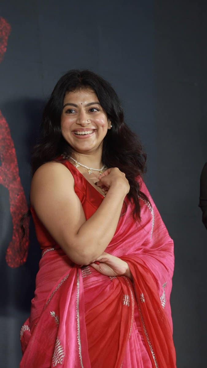 Shruti Ramachandran with her gorgeous looks at the title launch of her new movie. ❤️ #ShrutiRamachandran
