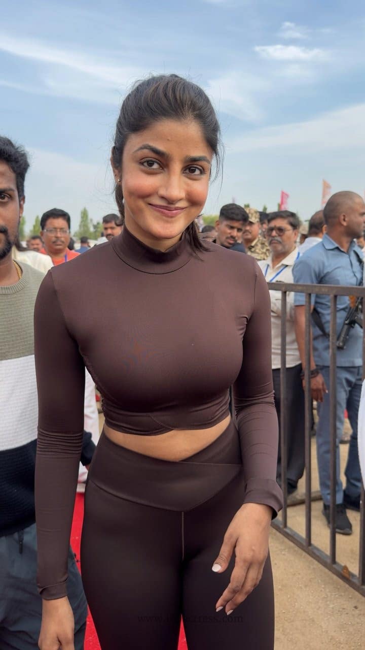 Dimple Hayathi, Yoga Day photos, Dimple Hayathi hot look, actress gym outfit, celebrity fitness curves, viral actress photos